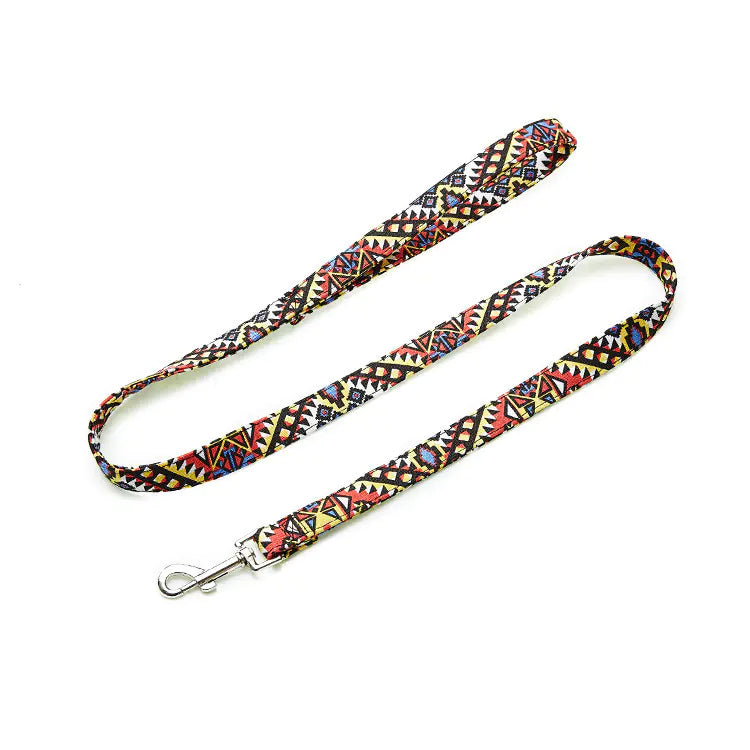 Bohemian Colorful Floral Pet Leash for Dogs