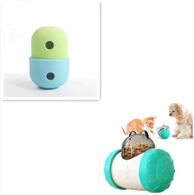 New 2 In 1 Pet Toys Products Dog Leakage Toy Ball Silicone Pet Supplies