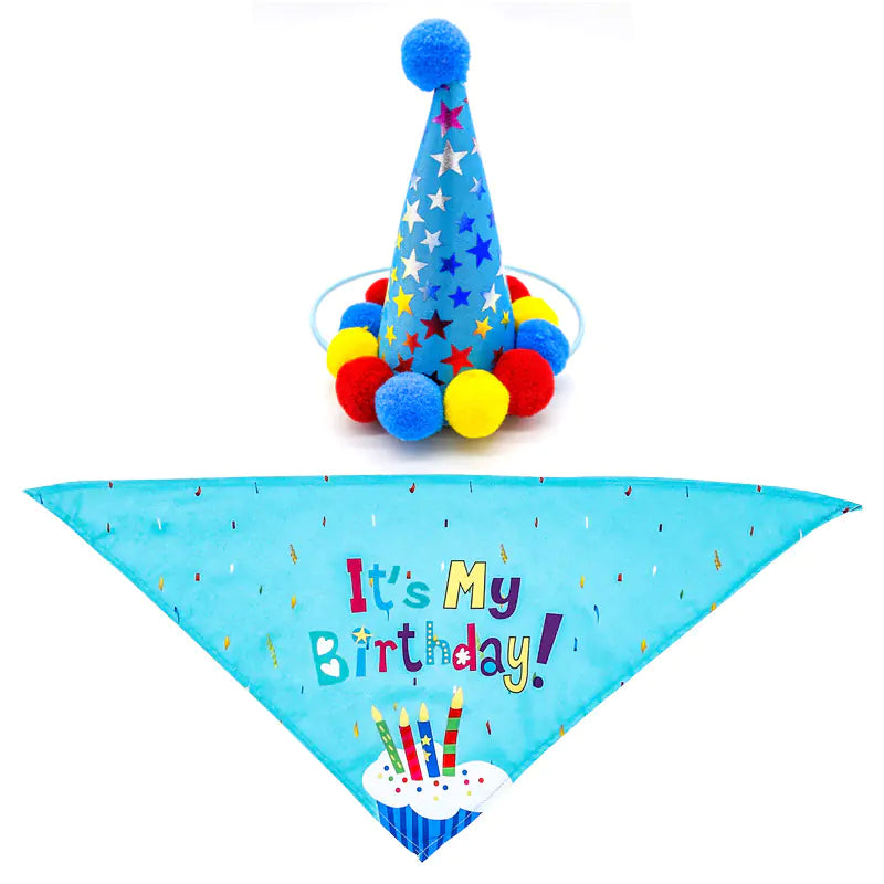 Pet Dog and Cat First Birthday Party Decoration Triangle