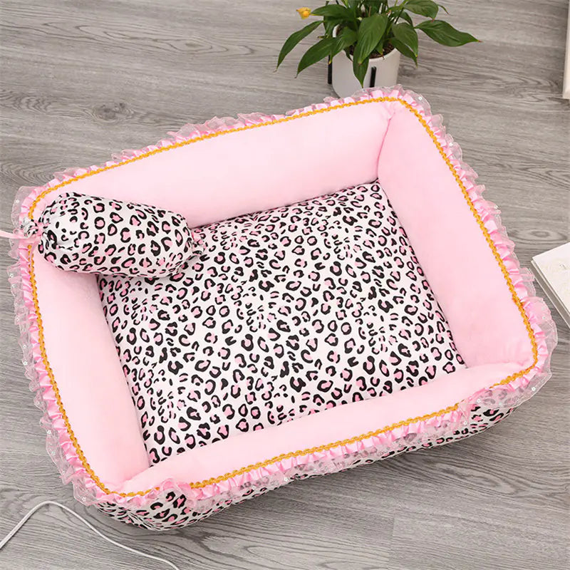 Princess Style Square Round Pet House for Cats and Dogs