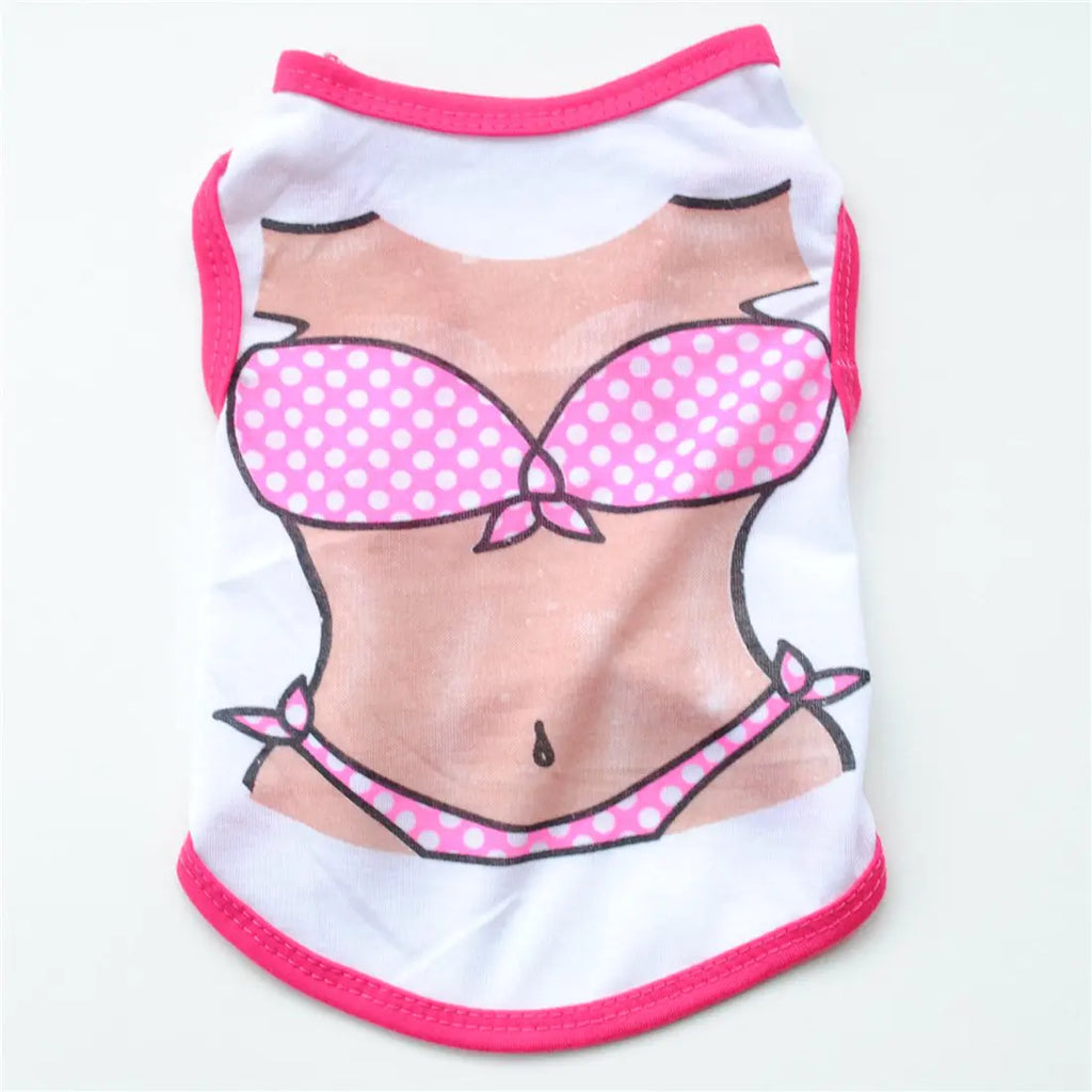 Cotton Dog Pectoral Bikini Vest for Pets