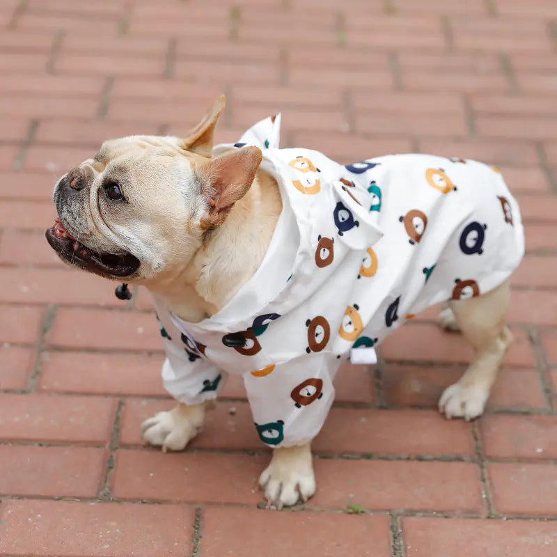 Bulldog Raincoat for Puppies - Waterproof Summer Wear