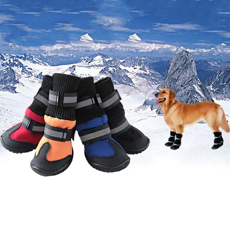 Winter Non-slip Cotton Boots for Dogs