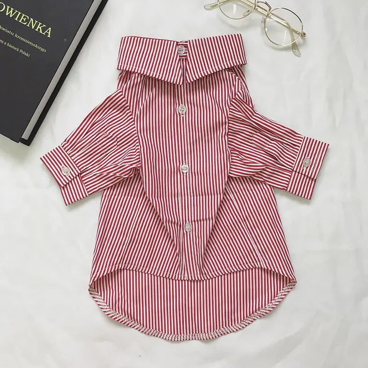 Striped Dress for Cats and Dogs, Pet Clothes for Puppies