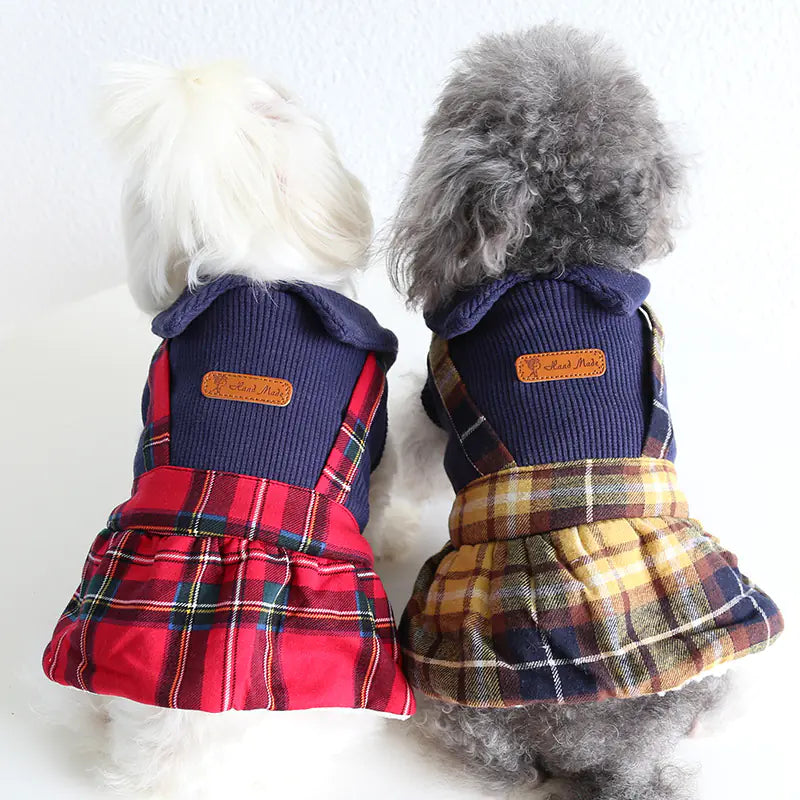 Cute Cat Clothes - College Collar Plaid Skirt