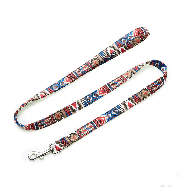 Bohemian Colorful Floral Pet Leash for Dogs