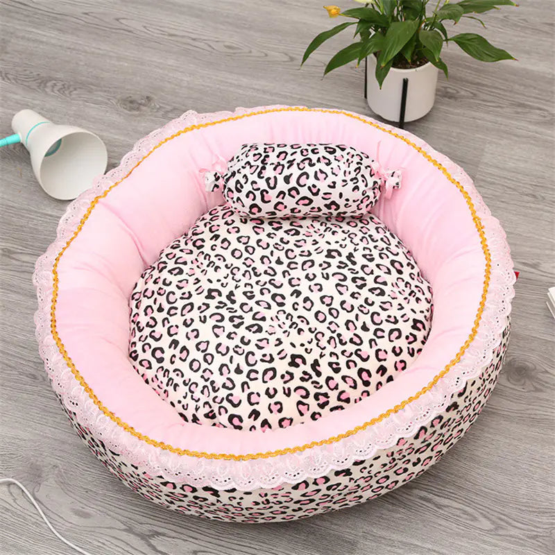 Princess Style Square Round Pet House for Cats and Dogs
