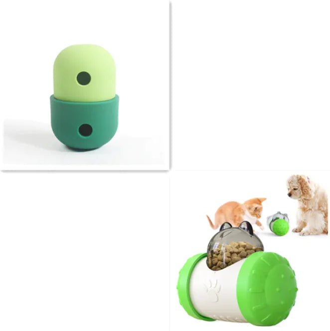 New 2 In 1 Pet Toys Products Dog Leakage Toy Ball Silicone Pet Supplies