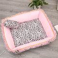 Princess Style Square Round Pet House for Cats and Dogs