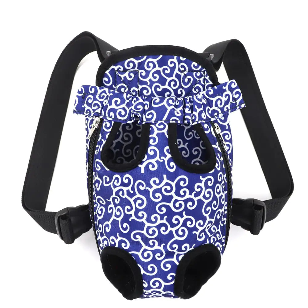 Breathable Portable Canvas Pet Chest Backpack