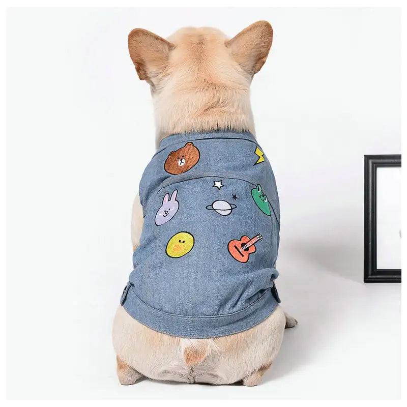 Embroidered Casual Vest for Pets