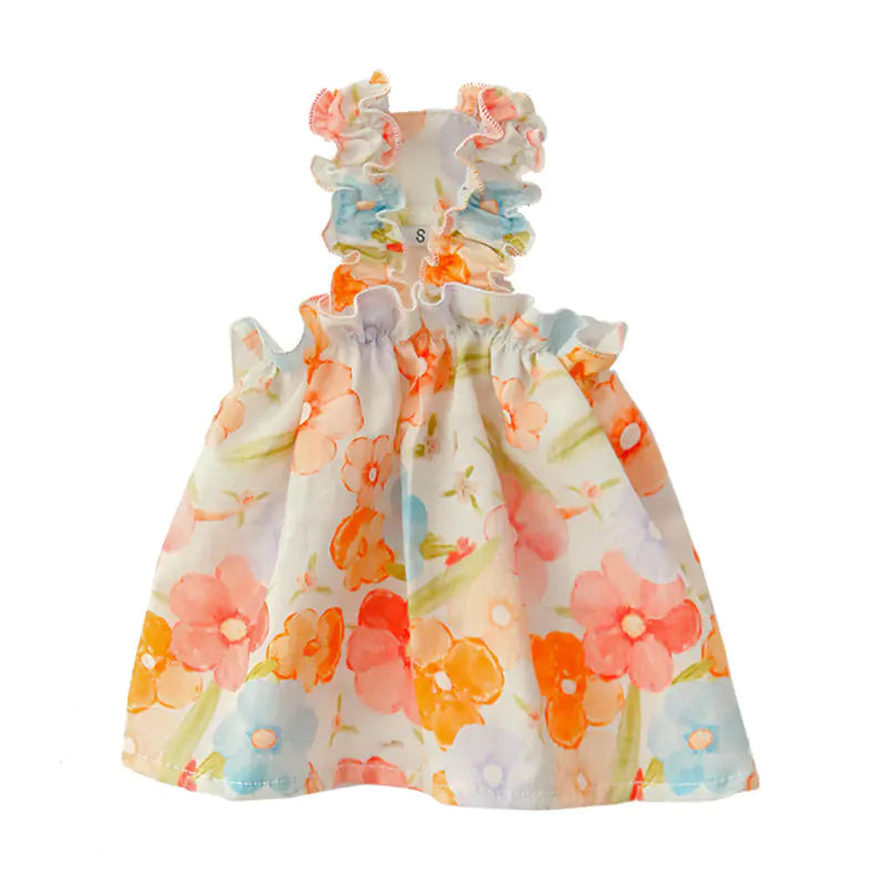 Summer Pet Outfit - Floral Dress for Cats and Small Dogs