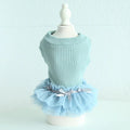Powder Blue Wool Skirt for Pets