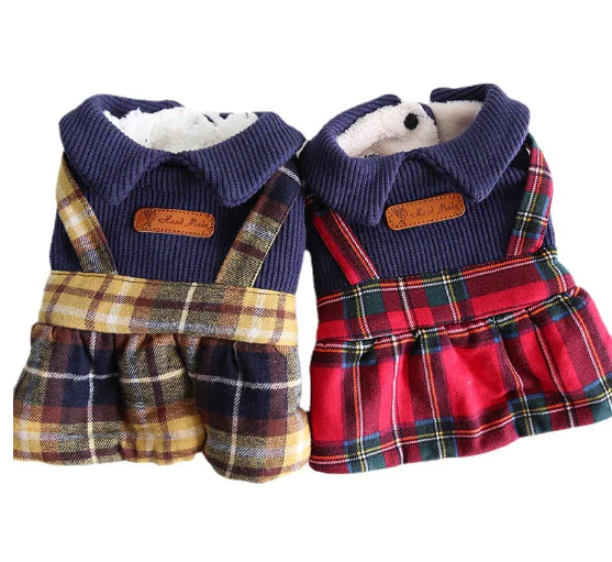 Cute Cat Clothes - College Collar Plaid Skirt