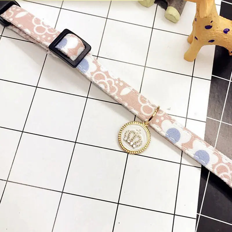 Adjustable Floral Pet Collar with Sweet Design