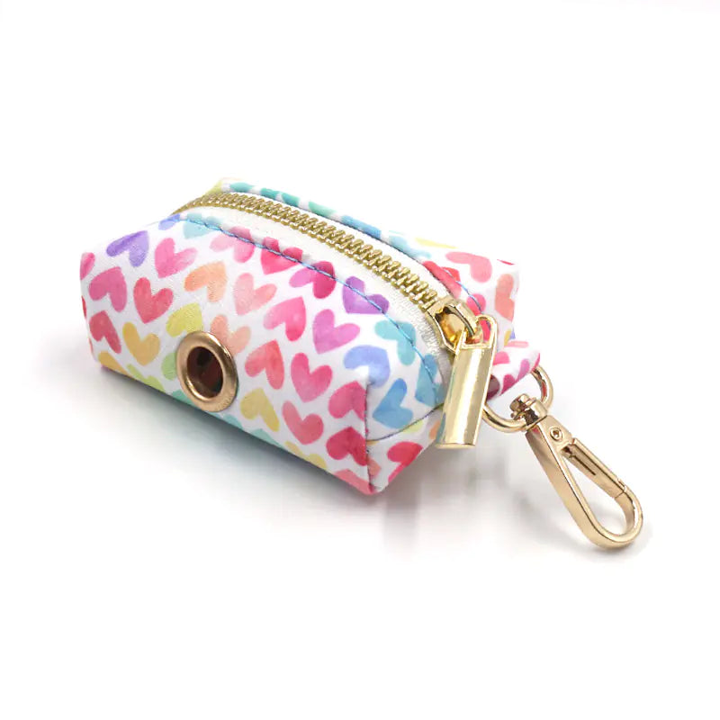 Pet Collar, Leash, Bow, and Trash Bag Set