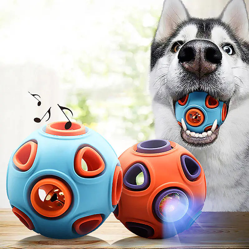 Glow-in-the-Dark Dog Toy Ball for Chewing (Medium/Large)