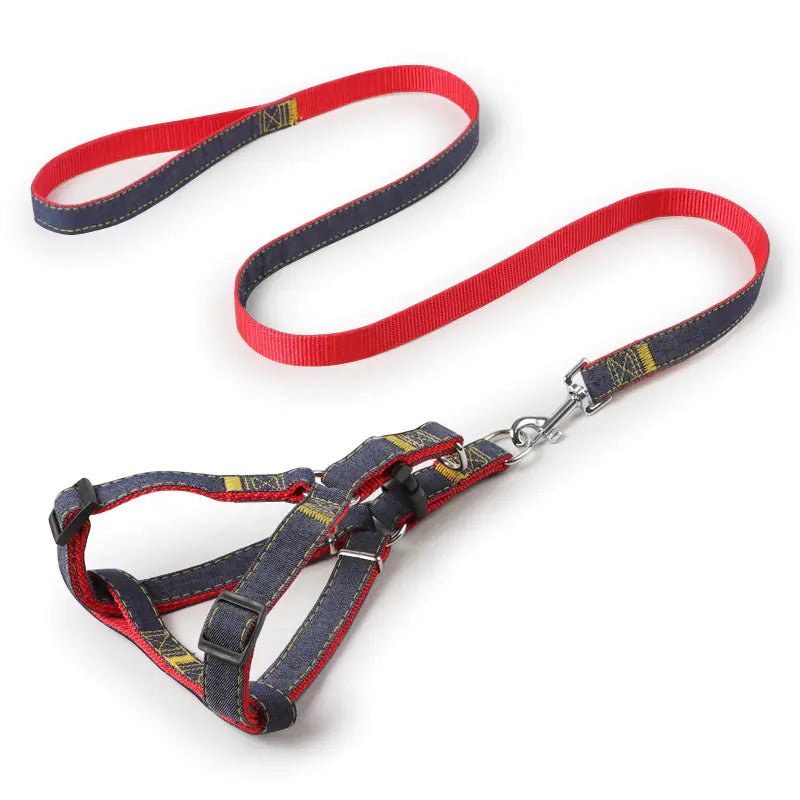Durable Denim Leash for Medium and Small Dogs