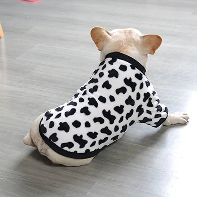 French Plush Pajamas for Pets with Fashion Flair