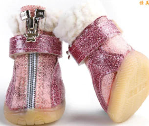 Pet Winter Cotton Shoes for Dogs - Warm Snow Boots
