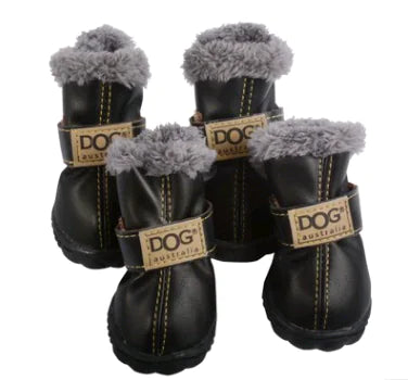 Thick Winter Dog Boots for Pets - Warm Teddy Shoes