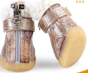 Pet Winter Cotton Shoes for Dogs - Warm Snow Boots