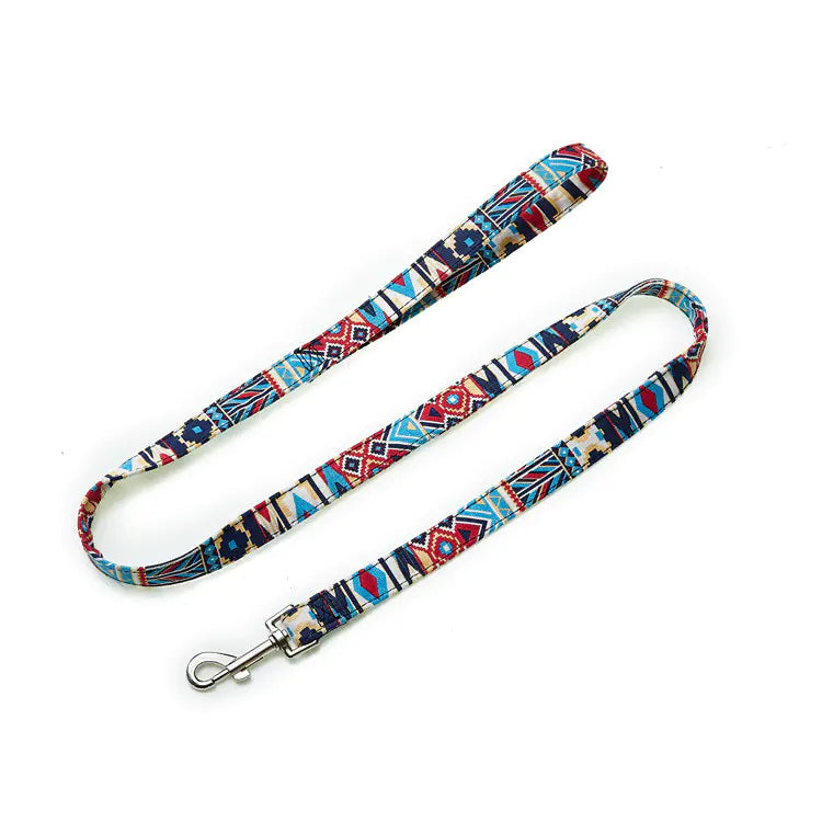 Bohemian Colorful Floral Pet Leash for Dogs