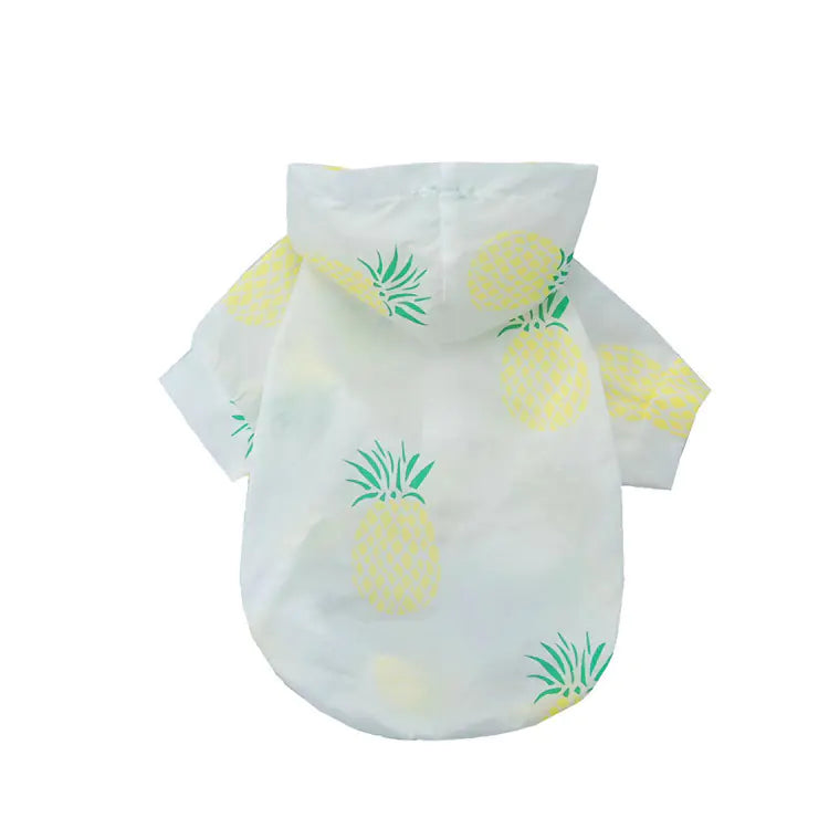 Lightweight Dog Sun Protection Shirt - Breathable Fruit Design
