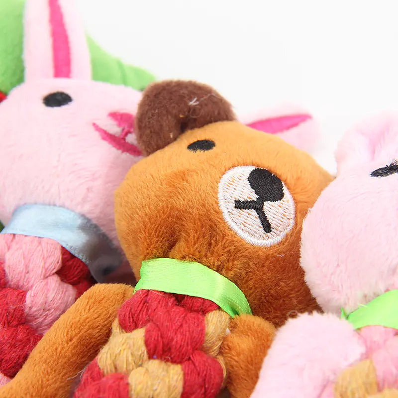 Teething Plush Sound Toy for Pets