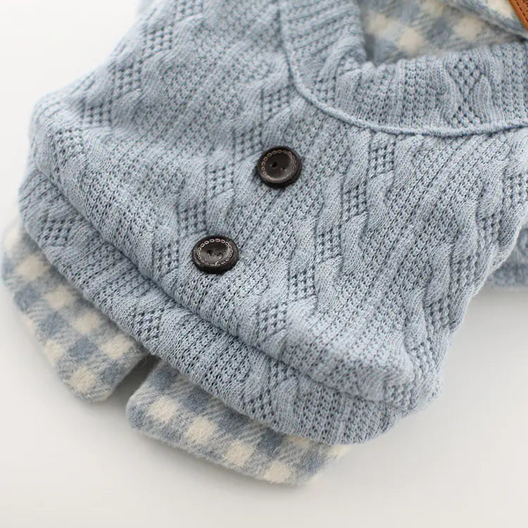 2020 Fall Winter Pet Dog Clothes - Plaid Design