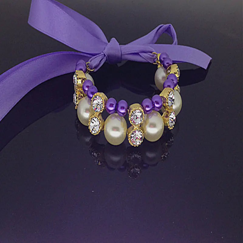 Bowknot Ribbon Pearl Necklace