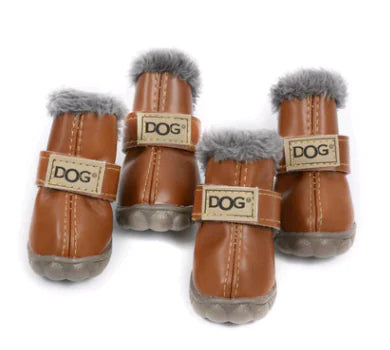 Thick Winter Dog Boots for Pets - Warm Teddy Shoes