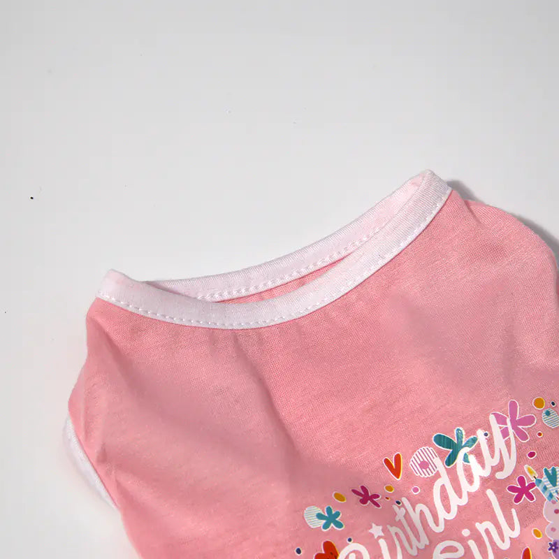 Pet Clothing for Dogs and Cats - Lightweight Birthday Vest