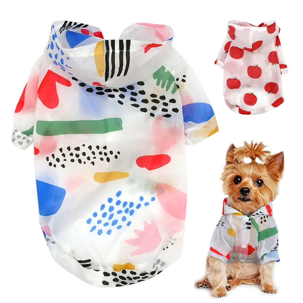 Lightweight Dog Sun Protection Shirt - Breathable Fruit Design
