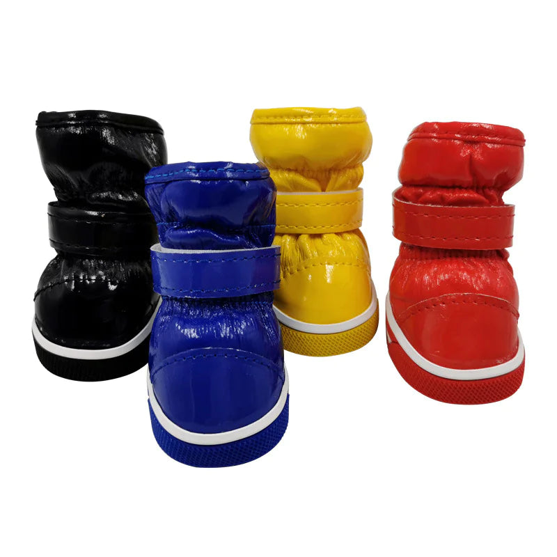 Winter Leather Dog Shoes for Pets