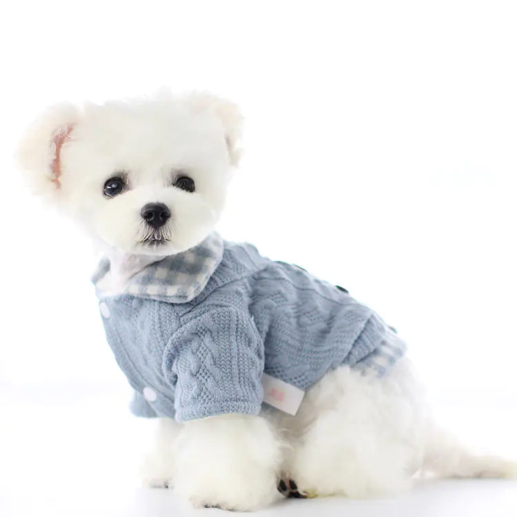 2020 Fall Winter Pet Dog Clothes - Plaid Design