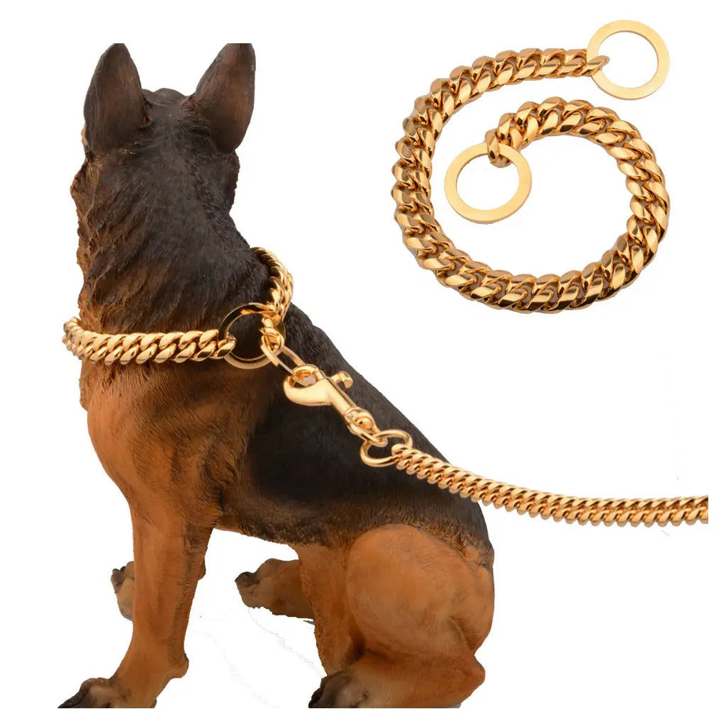 Cuban Chain Dog Collar